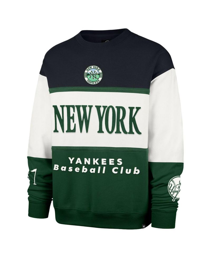 Men's Green New York Yankees Tee Up Maximalist Fleece Sweatshirt