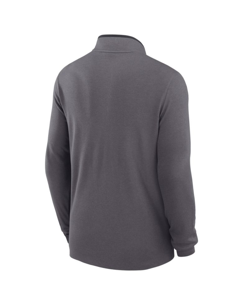 Men's Gray Army Black Knights 2026 West Point Classic Collection Victory Quarter-Zip Pullover