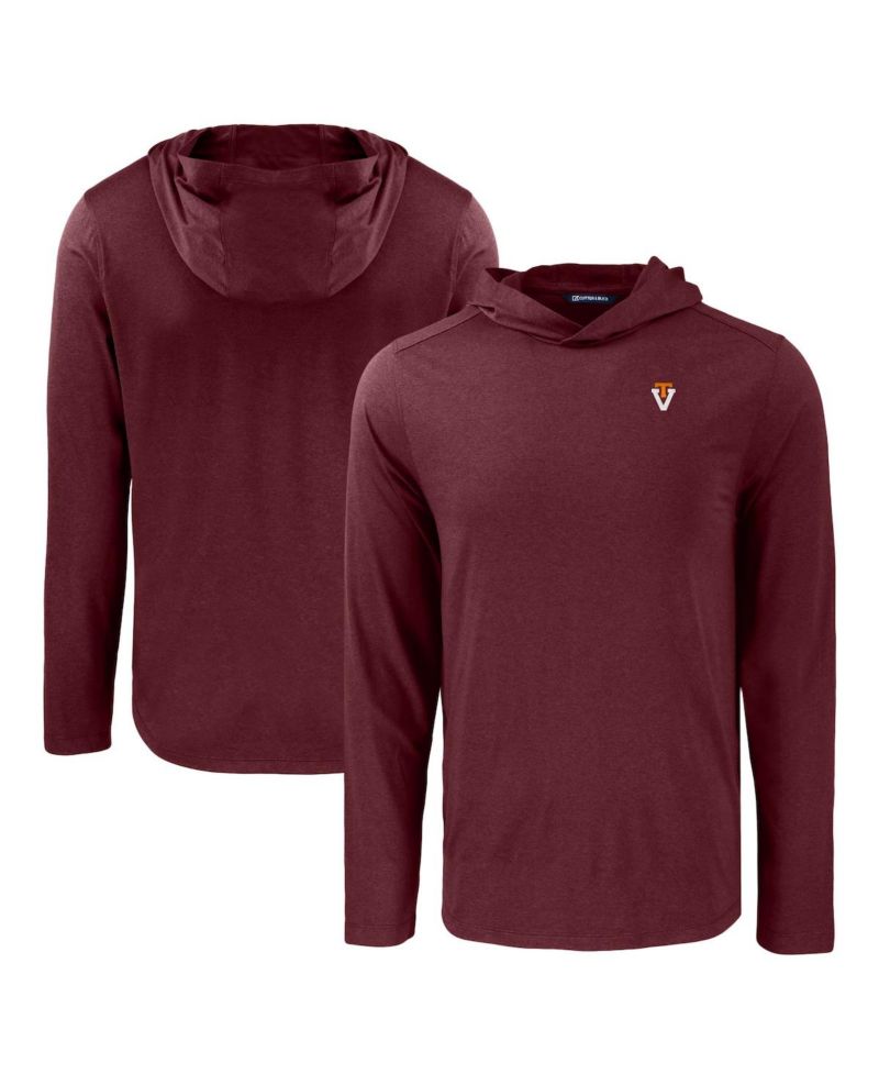 Men's Maroon Virginia Tech Hookies Coastline Epic Comfort Eco Long Sleeve Hoodie
