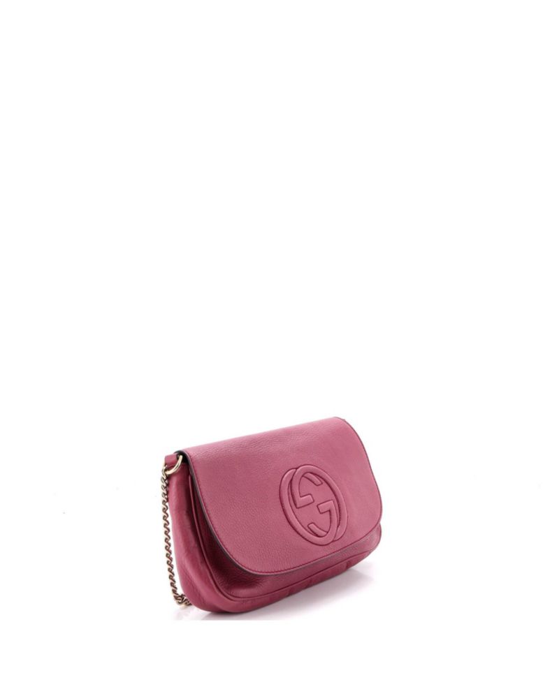 Medium Soho Chain Crossbody Bag Leather