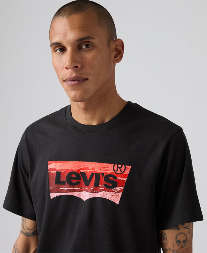 Men's Graphic Logo Batwing Short-Sleeve T-shirt