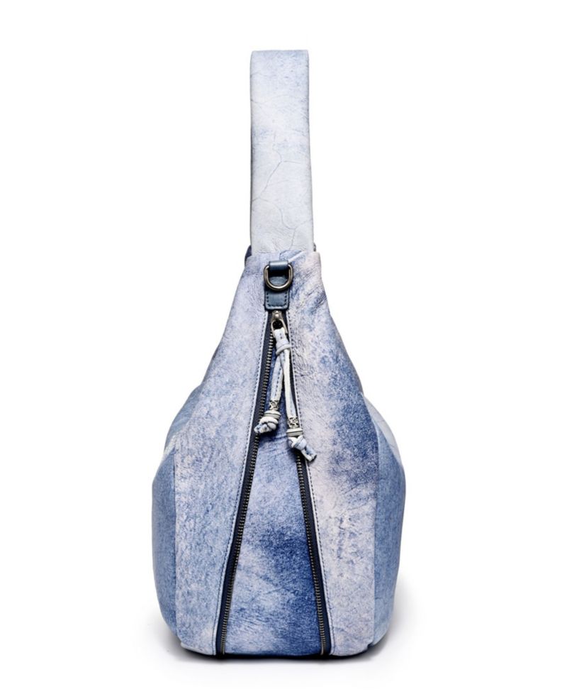 Genuine Leather Dorado Medium Expandable Hobo Handbag
