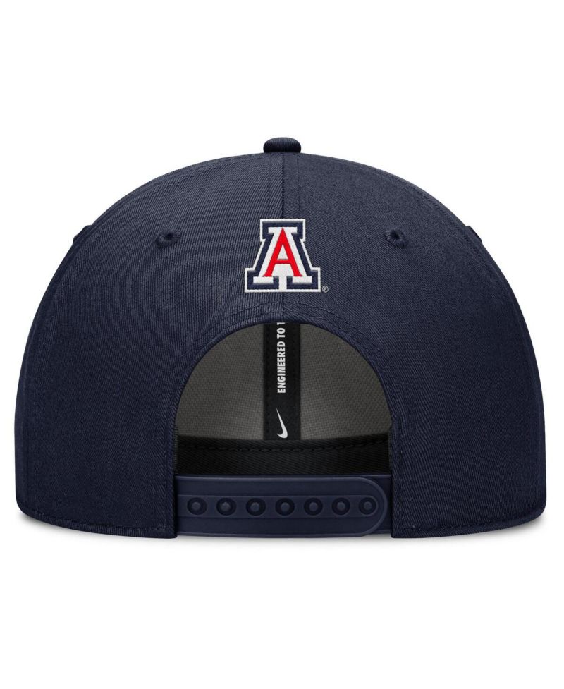 Men's Navy Arizona Wildcats Slanted Primetime Rise Performance Adjustable Hat