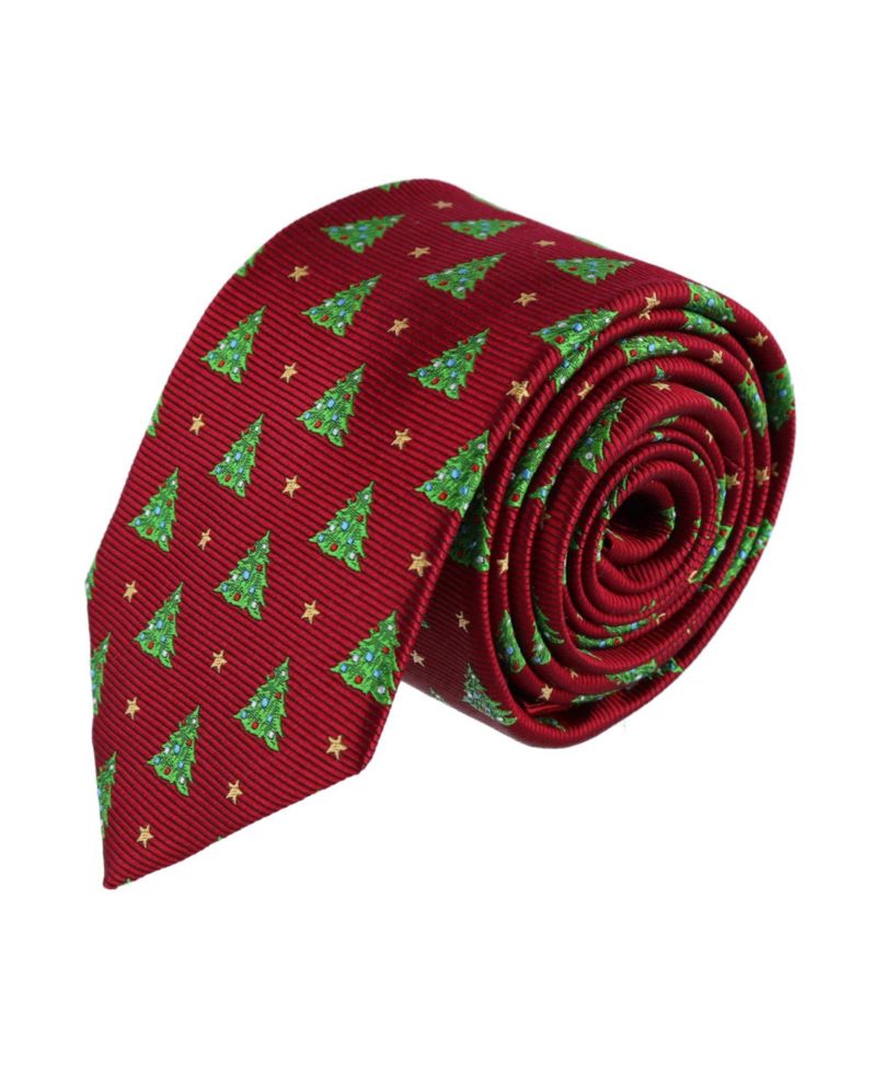 Men's Oh Christmas Tree Novelty Silk Necktie