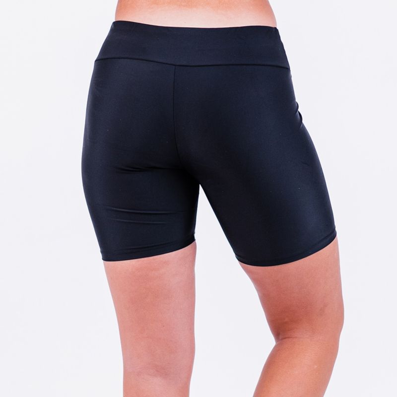 Women's Chlorine Resistant High Waisted Mid-Thigh Swim Shorts