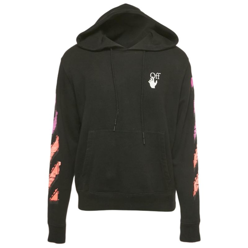 Men's Arrow Print Cotton Hoodie