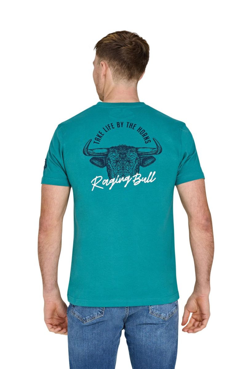 Men's YFC Bull Horns Back Print T-Shirt