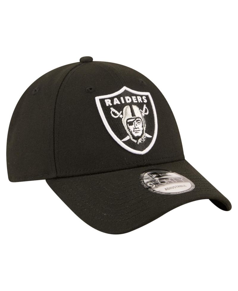 Men's Black Las Vegas Raiders Core Team 9FORTY Adjustable Hat