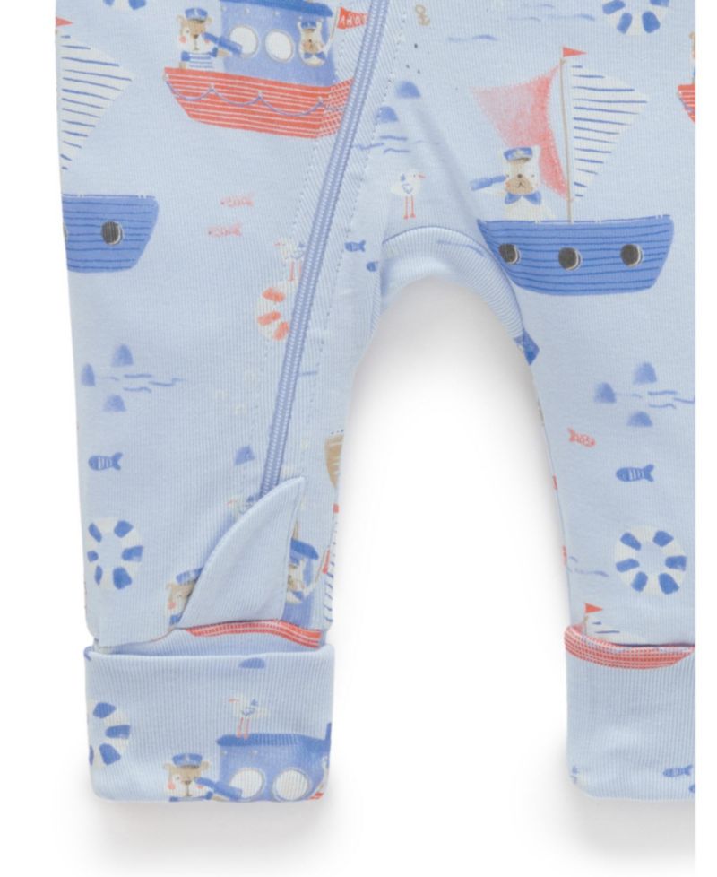 Baby Boys Zip Coverall