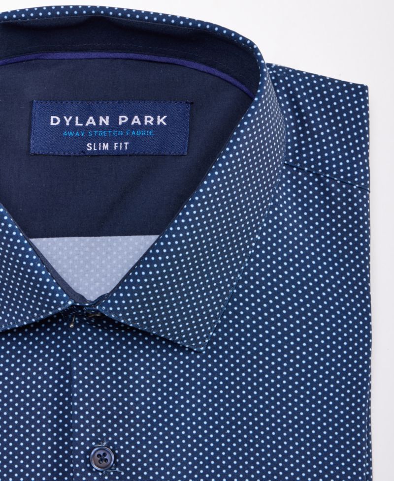 Men's Slim-Fit Performance Four-Way Stretch Dress Shirt