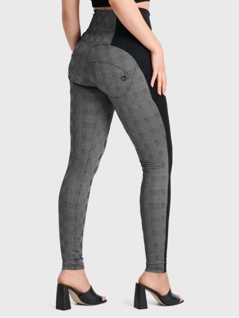Women's Mosaic Weave High-Rise Sculpting Skinny Pants