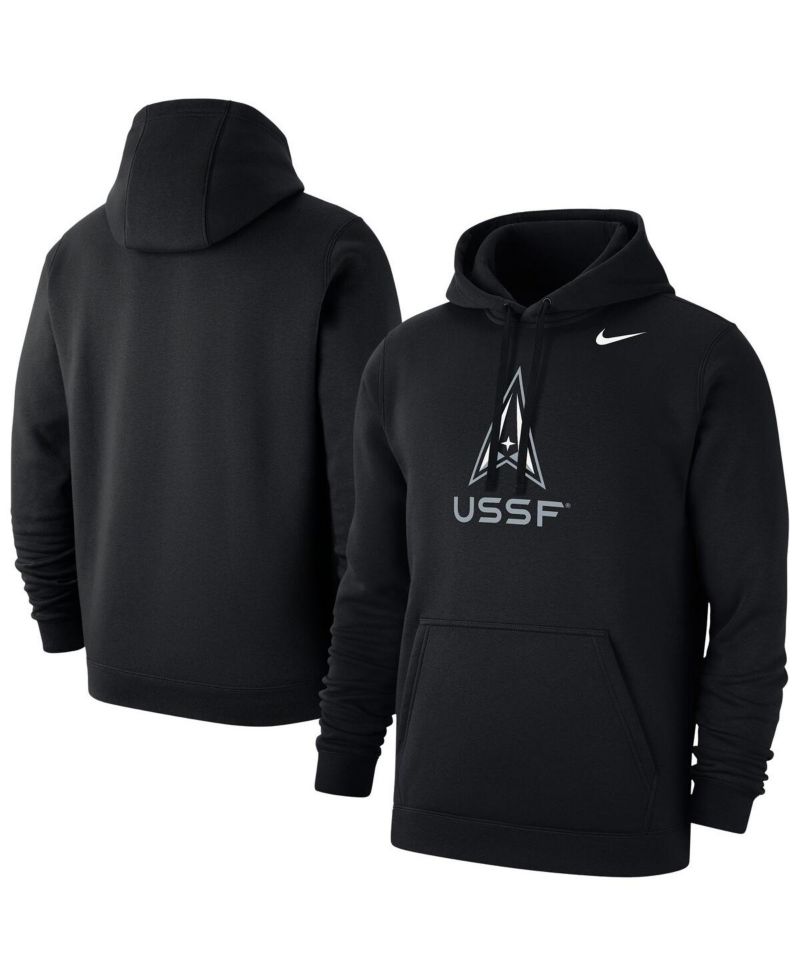 Men's Black Air Force Falcons Space Force Rivalry Fleece Pullover Hoodie