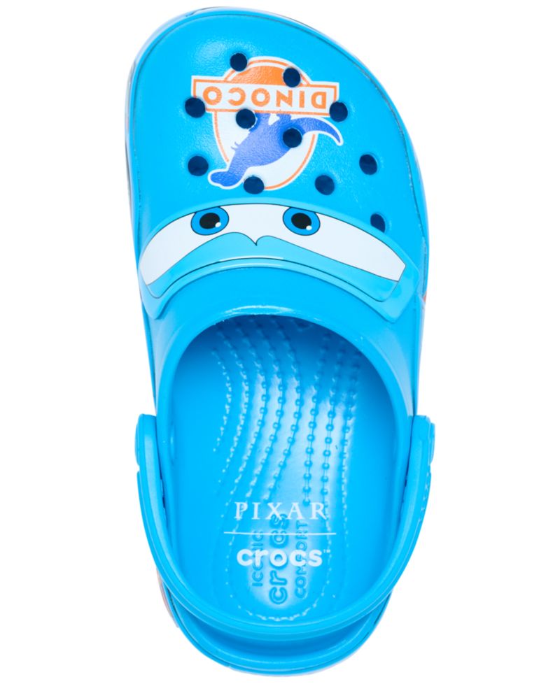 Toddler Boys' Dinoco Lightning McQueen Crocband Customizable with Jibbitz Charms Clogs from Finish Line