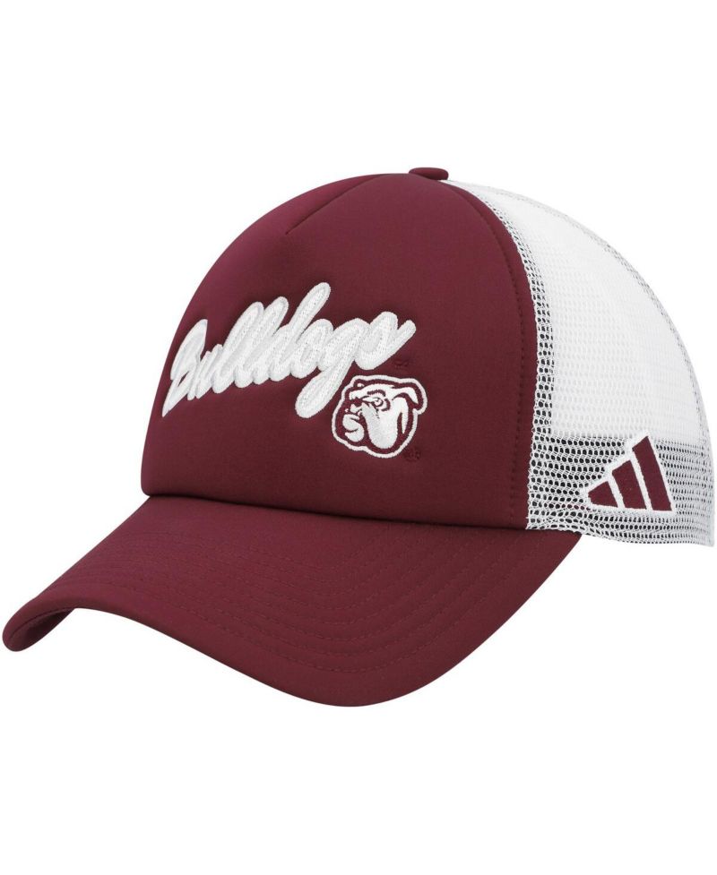 Men's Maroon Mississippi State Bulldogs Script Trucker Snapback Hat