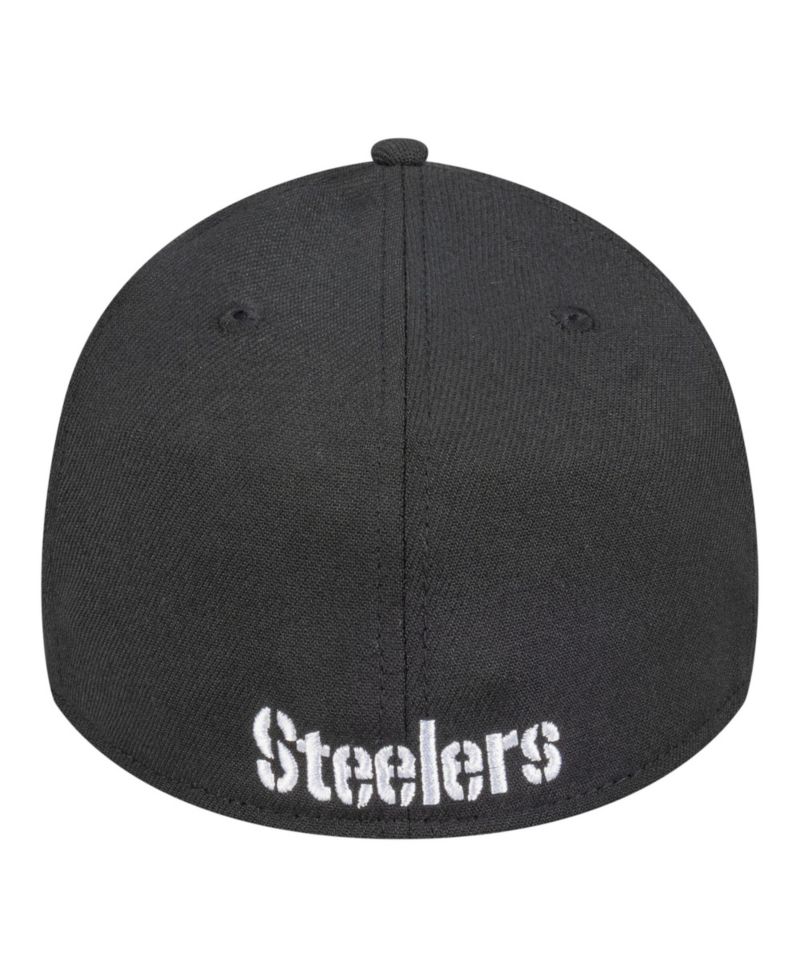 Men's Black Pittsburgh Steelers Core Team 39THIRTY Flex Hat