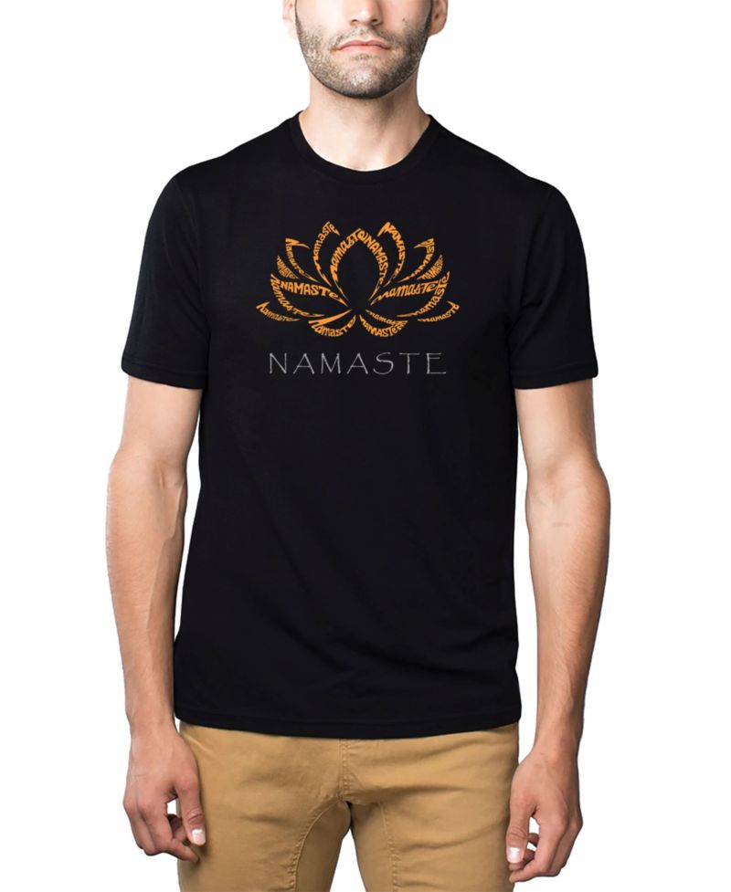 Men's Premium Word Art Namaste T-shirt