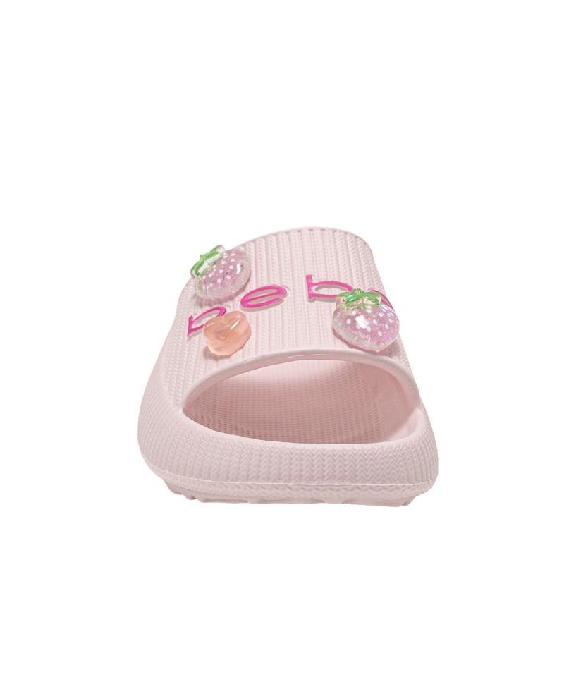 Big Girls EVA Slide - Lightweight Comfy Slide Sandals with Fruit Charms