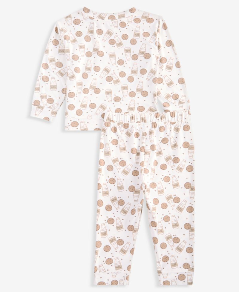 Baby 0M-24M Milk-and-Cookies-Print Soft & Cozy Sweatshirt and Sweatpants, 2-Piece Set