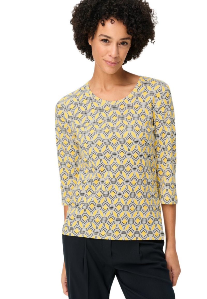 Women's Retro Geo Print T-Shirt
