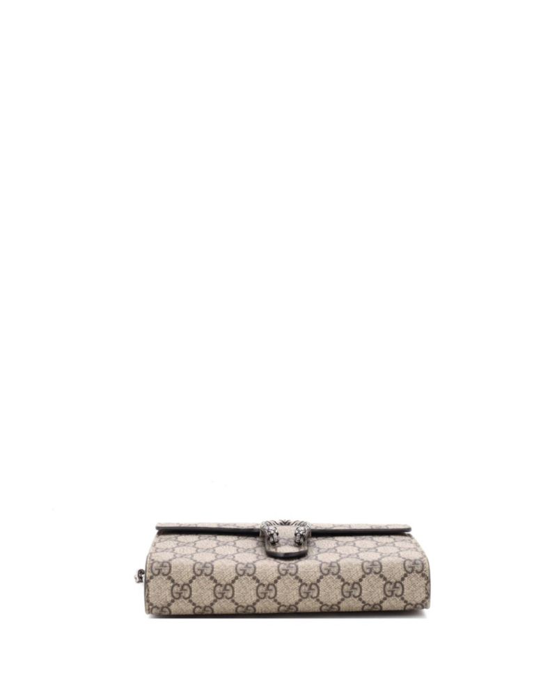 Small Dionysus Chain Wallet GG Coated Canvas