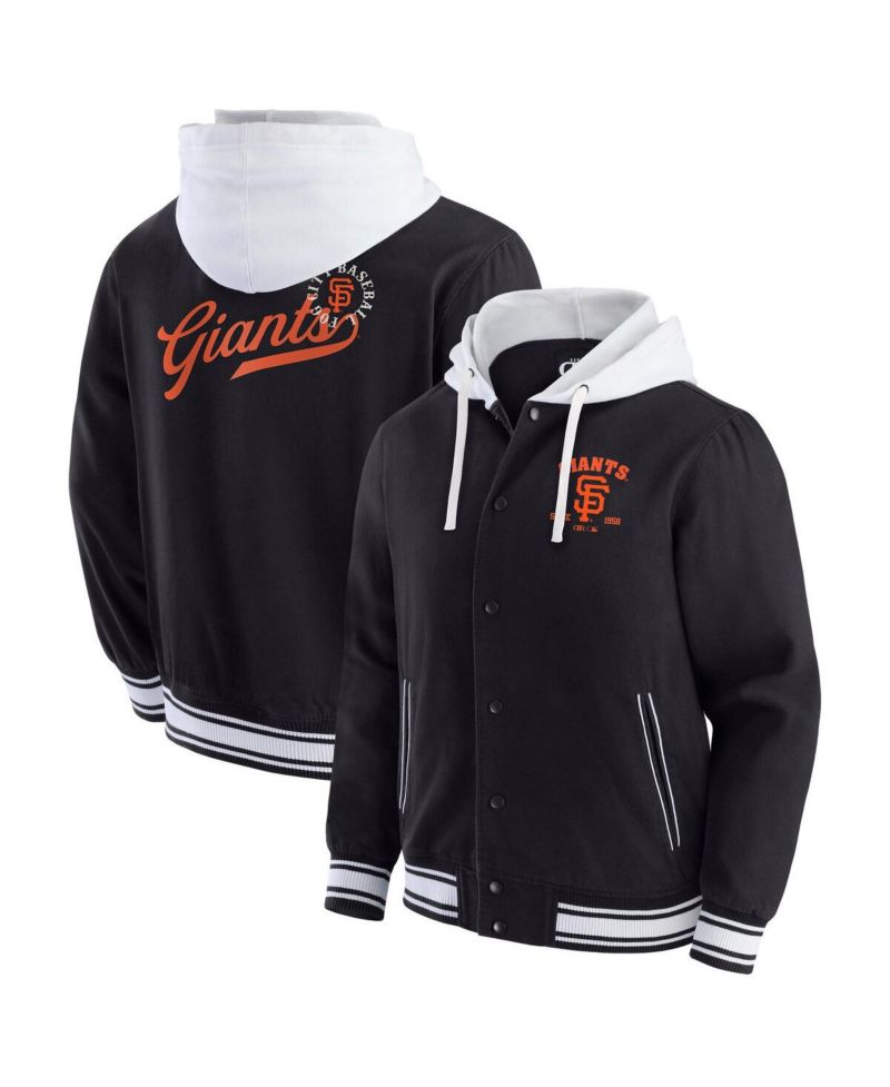 Darius Rucker Collection by Men's Black San Francisco Giants Full-Snap Hooded Jacket