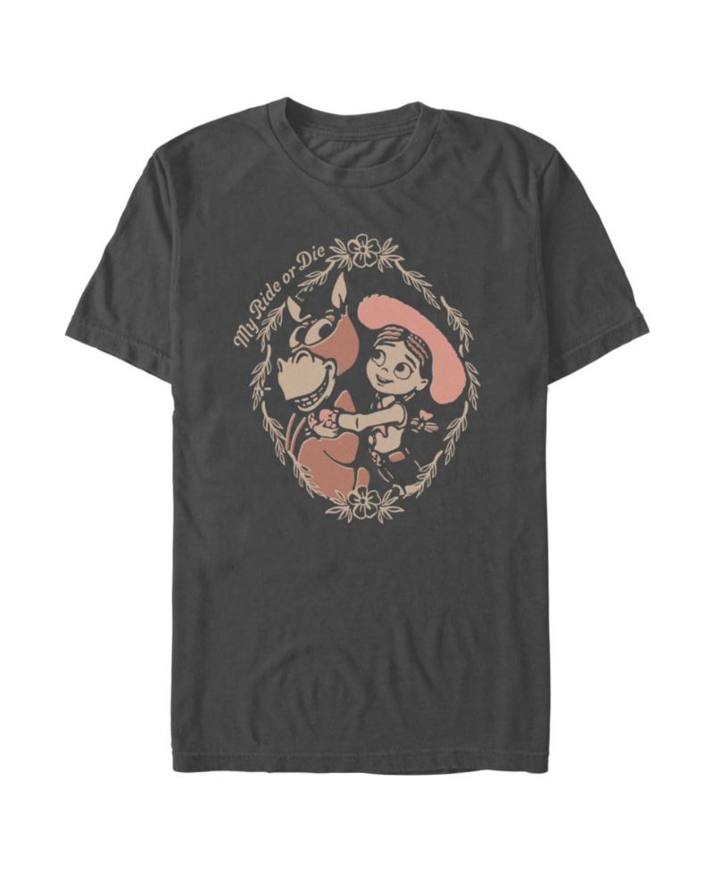 Men's Disney Pixar Toy Story Jessie and Bullseye My Ride or Die Graphic T-Shirt