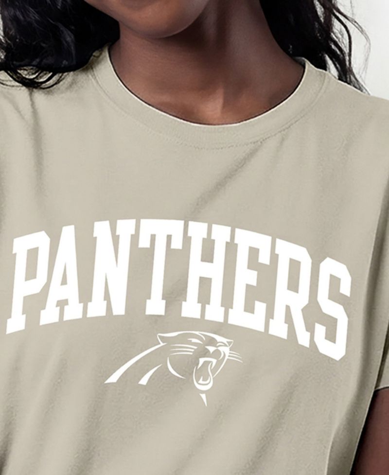 Women's Carolina Panthers Cocoa Butter Screen Print Graphics T-Shirt