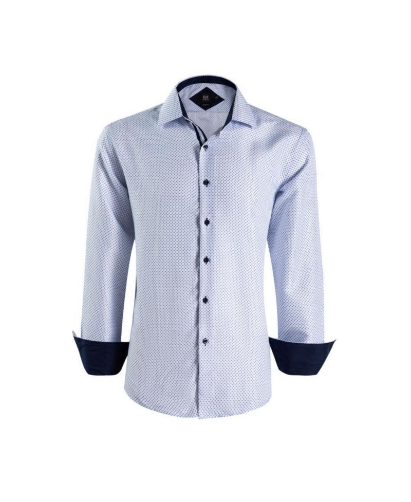 Men's Slim Fit Micro Ditsy Button-Down Shirt