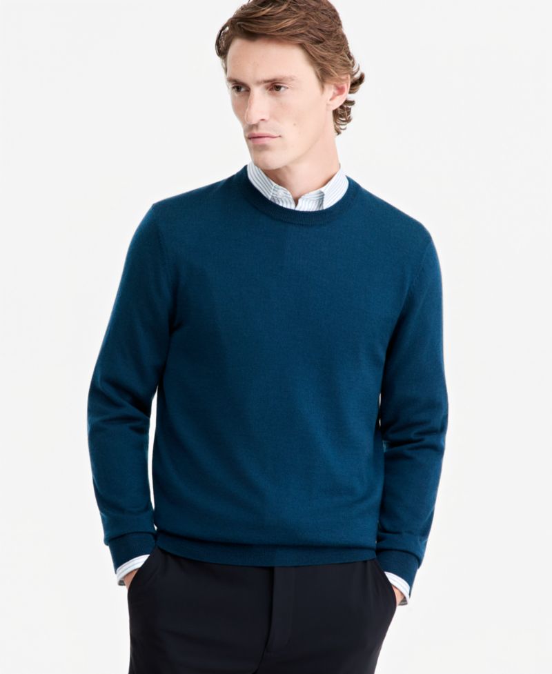 Men's Merino Wool Crewneck Sweater