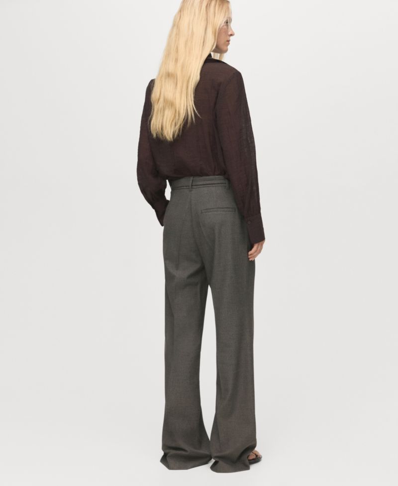 Women's Belt Straight-Fit Pants