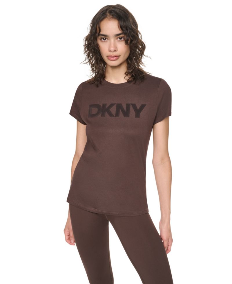 Women's Flocked Logo Crewneck T-Shirt