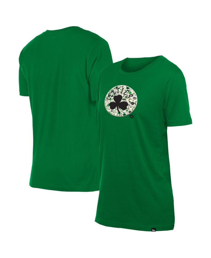 Women's Kelly Green Boston Celtics Glam Game Flower T-Shirt