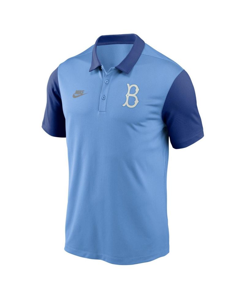 Men's Light Blue Brooklyn Dodgers Franchise Cooperstown Collection Polo