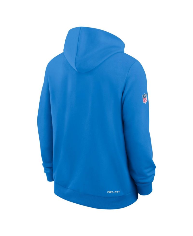 Men's Los Angeles Chargers Sideline Standard Issue Quarterback Scramble Full-Zip Dri-FIT Fleece Hoodie