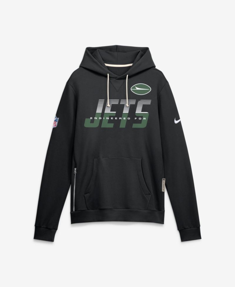 Men's New York Jets Sideline Standard Issue Top Prospect Long-Sleeve Fleece Hoodie