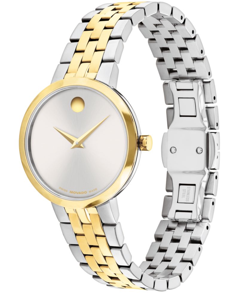 Women's Museum Classic Swiss Quartz Stainless-Steel Light Yellow PVD Watch, 29.5mm