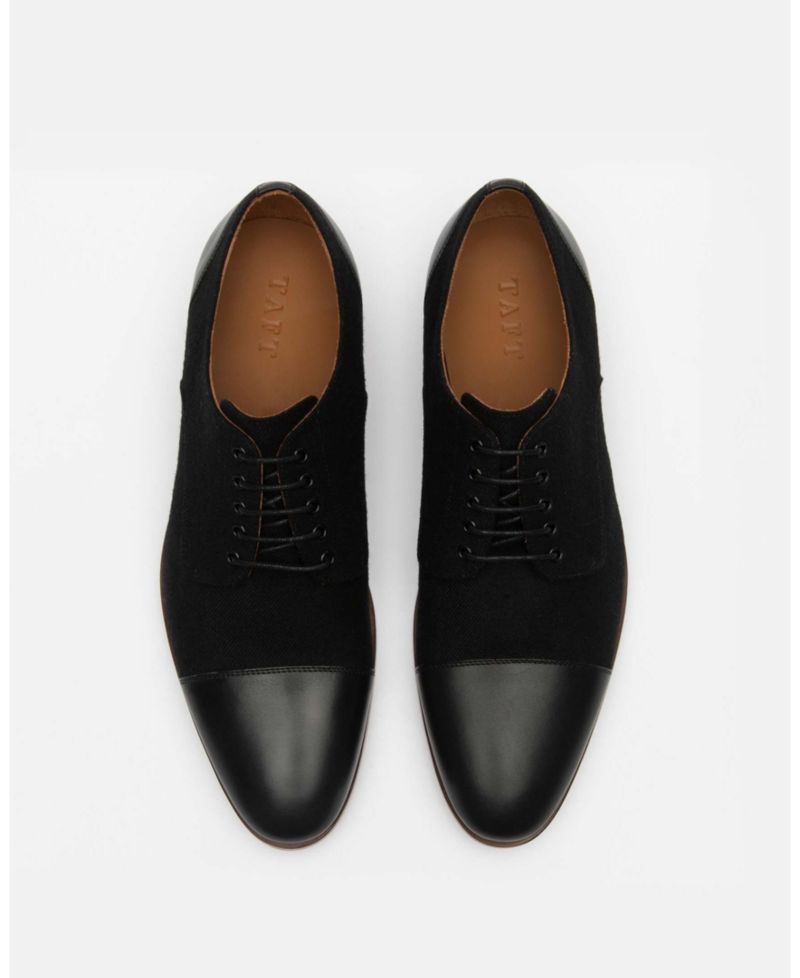 Men's Jack Handcrafted Leather, Velvet and Wool Dress Shoes