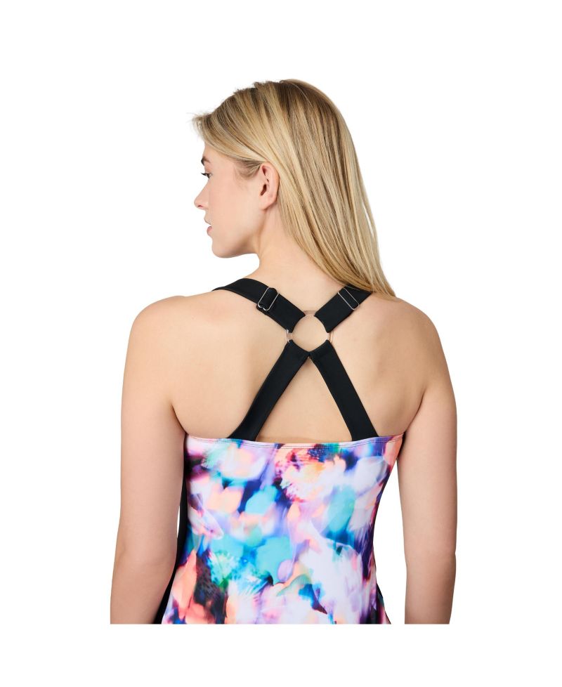 Women's Shirred Front Tankini Top
