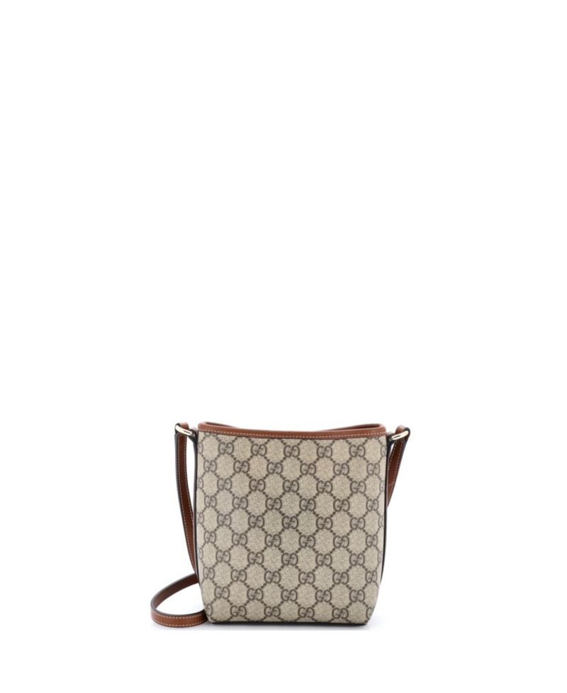 Nano GG Emblem Bucket Bag GG Coated Canvas