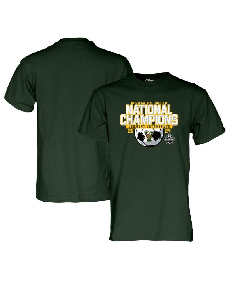 Men's Green Vermont Catamounts 2024 NCAA Men's Soccer National Champions T-Shirt