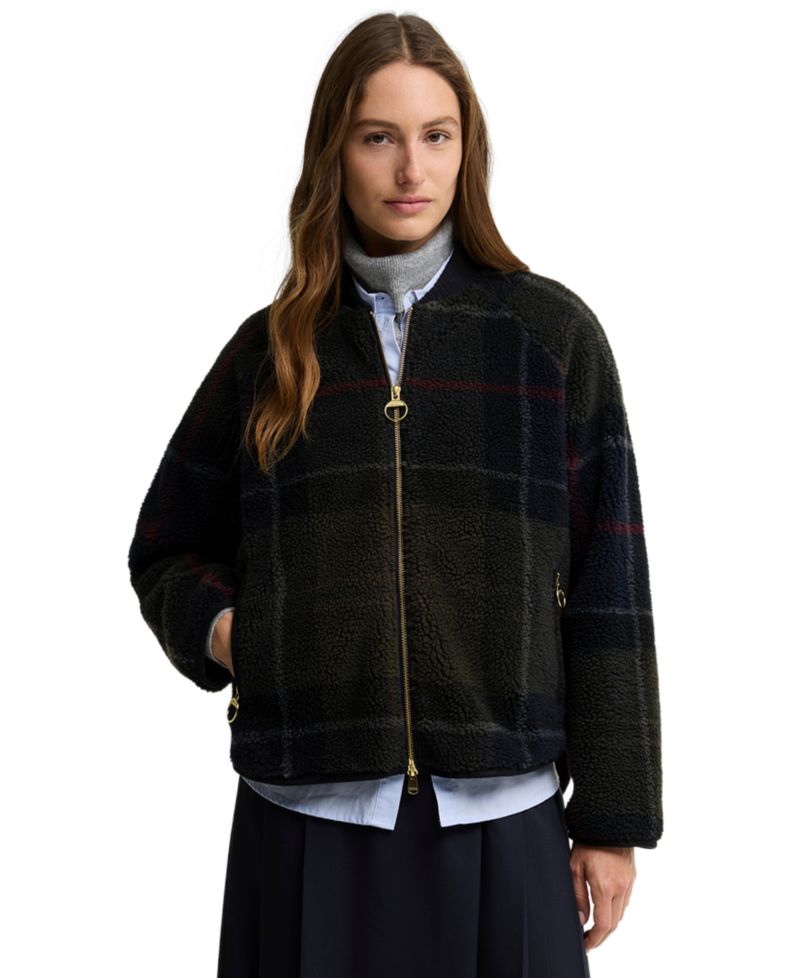 Women's Kirklees Tartan Jacquard Half-Zip Fleece Jacket