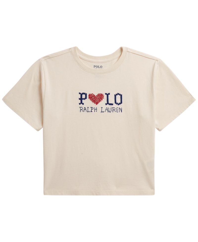 Girls' 7-16 Logo Cotton Jersey T-Shirt