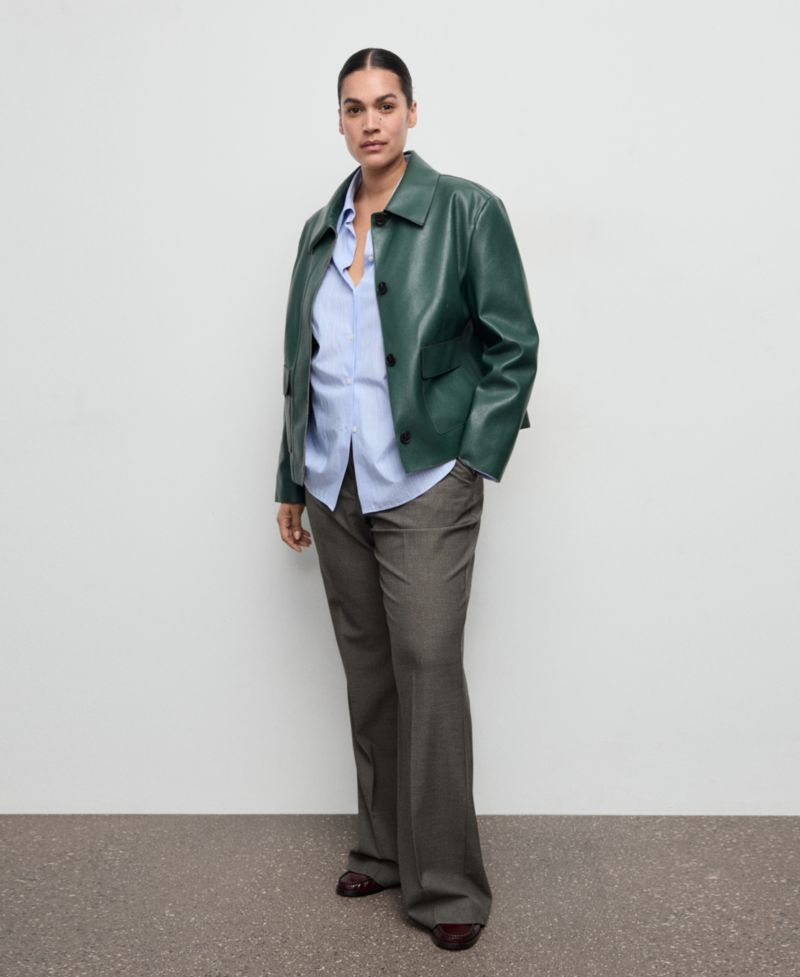 Women's Belt Straight-Fit Pants