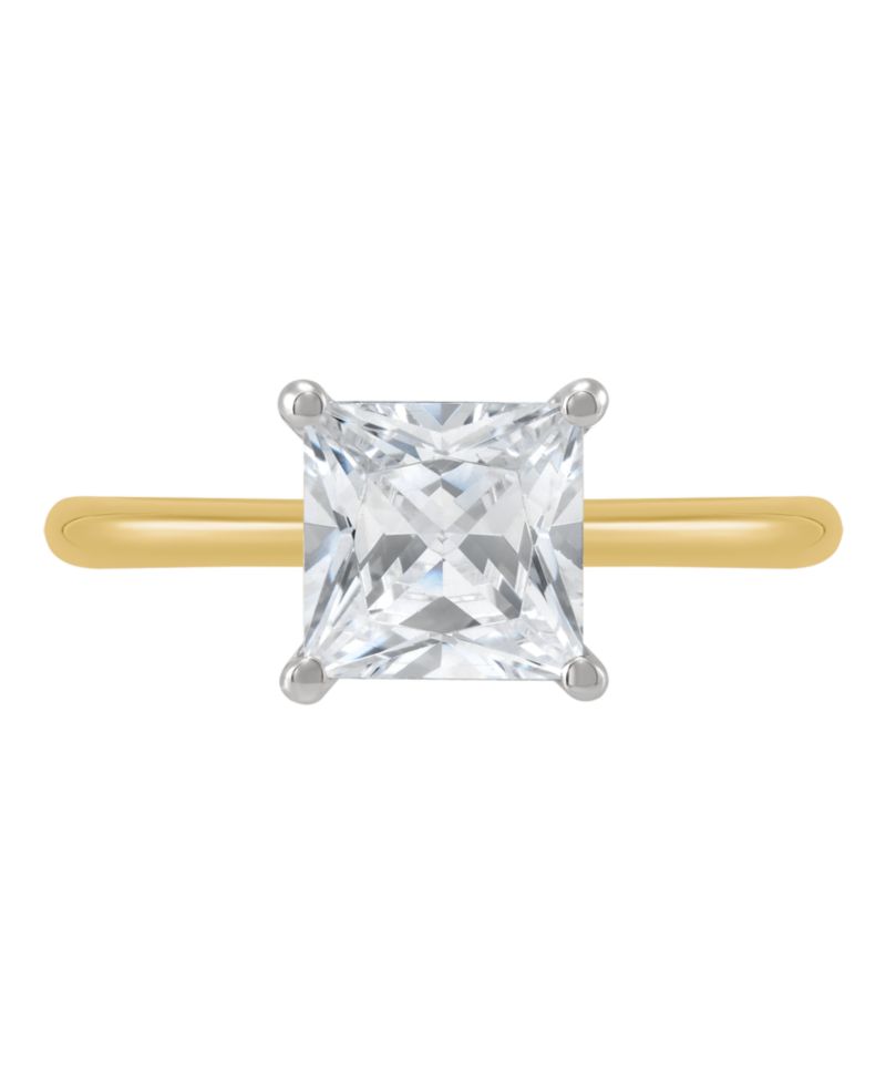 IGI Certified Lab Grown Diamond Solitaire Engagement Ring (2 ct. t.w.) in 14k White Gold or 14k Two Tone Gold