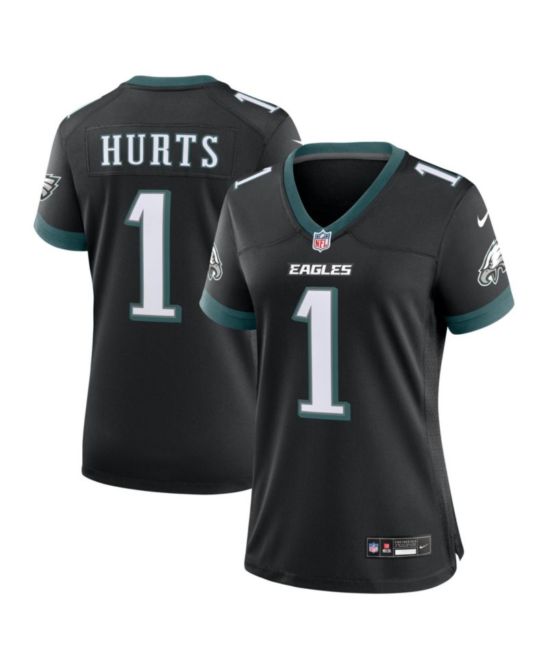 Women's Jalen Hurts Black Philadelphia Eagles Alternate Game Jersey