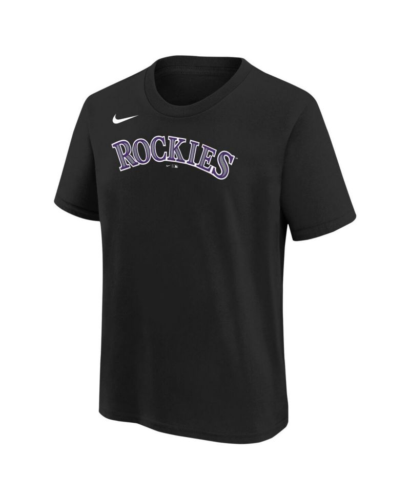 Big Boys and Girls Kris Bryant Black Colorado Rockies Home Player Name & Number T-Shirt