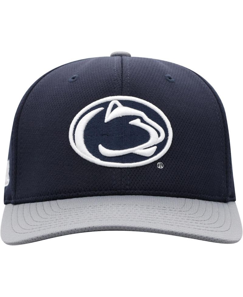 Men's Navy, Gray Penn State Nittany Lions Two-Tone Reflex Hybrid Tech Flex Hat