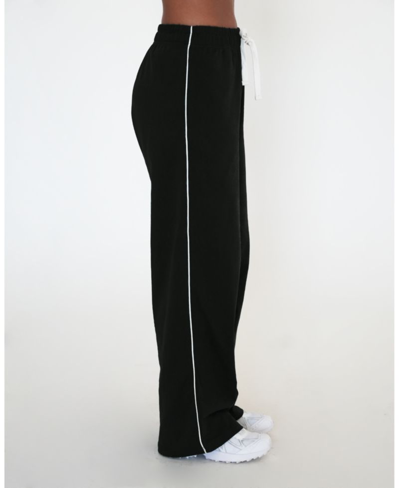 Women's Rugby Piping Relaxed Wide Leg Pant
