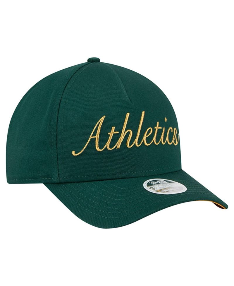 Women's Green Athletics Metallic A-Frame 9FORTY Adjustable Hat