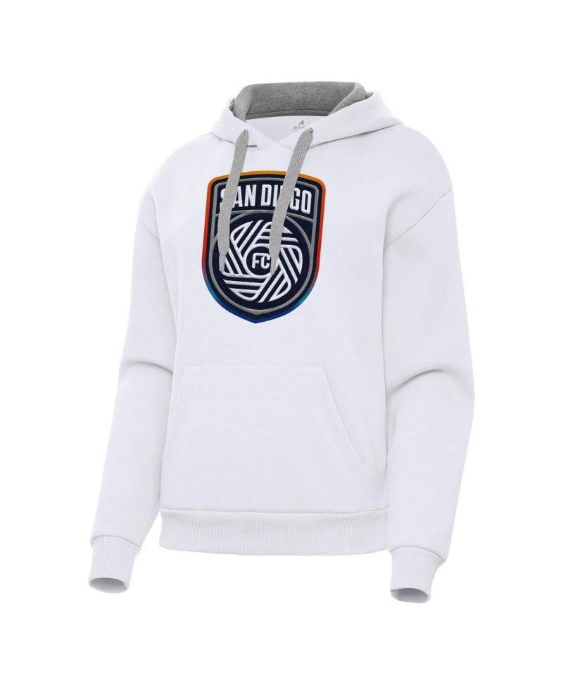 Women's White San Diego FC Victory Pullover Hoodie